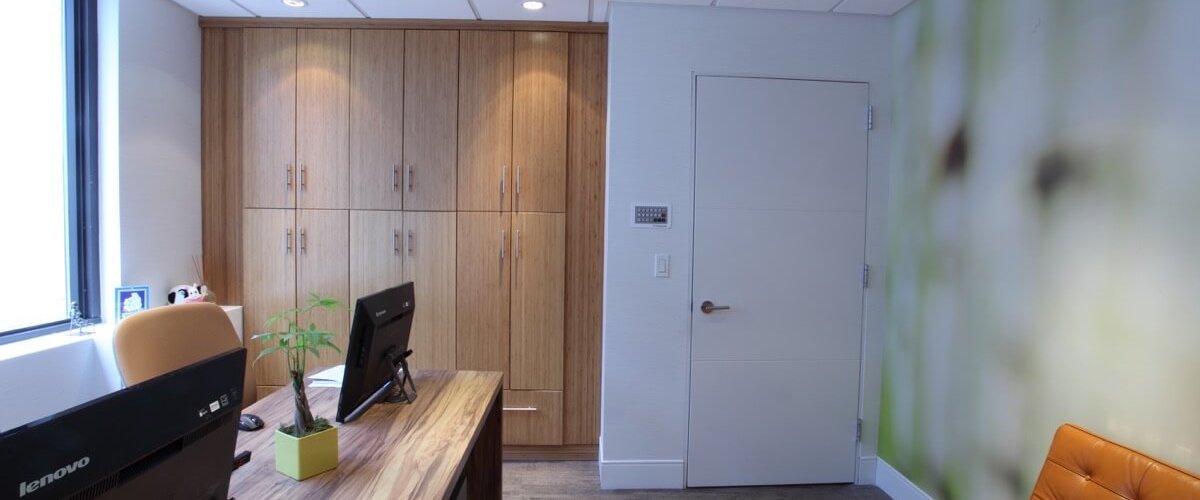 Entrance to Consultation Room with Muted Yellow Couch