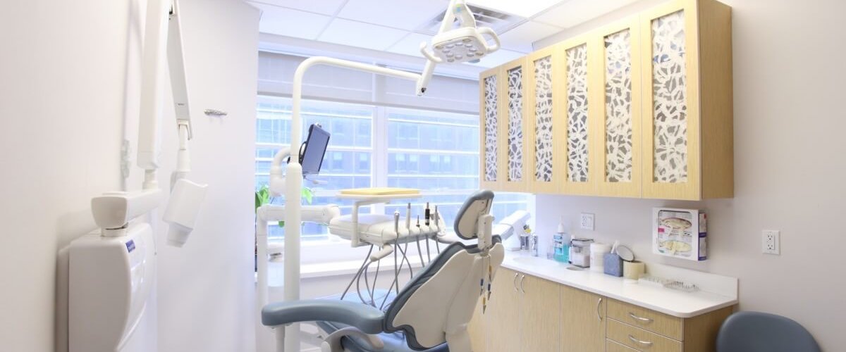 View of operatory and dental chair